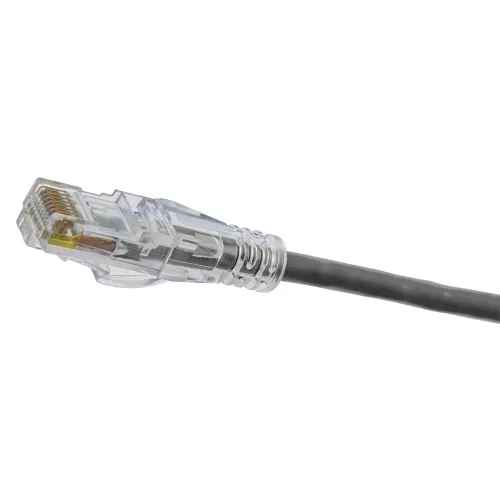 Hubbell HCL6AGY03 NEXTSPEED CAT6A 28-8 Low Diameter Slim Patch Cable, 3', Gray