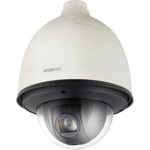 Hanwha HCP-6320HA Full-HD 1080p Analog HD Outdoor PTZ Dome Camera, 4.44-142.6mm Varifocal Lens, 32x Optical Zoom, 16x Digital Zoom, IP66, IK10, Ivory