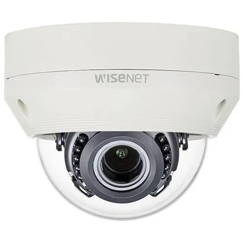 Hanwha HCV-6070R HD+ Series 2MP Analog HD IR Vandal Dome Camera, 3.2-10mm Varifocal Lens, Ivory