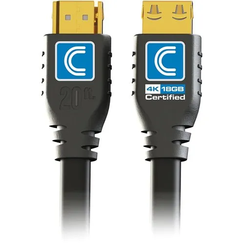 Comprehensive HD18G-3PROBLK Pro AV/IT High-Speed HDMI Cable with Ethernet, 3'