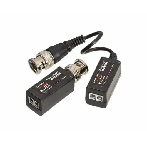 Triplett HDB-VSTPT2 5MP HD Video Balun with (1) BNC pigtail, (1) No Screw Terminal, Pair
