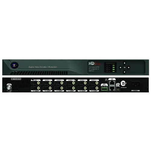 Kramer HDB2312-NA SD Video Encoder / QAM Modulator with 12-Composite Video / Analog 3.5mm Audio Inputs