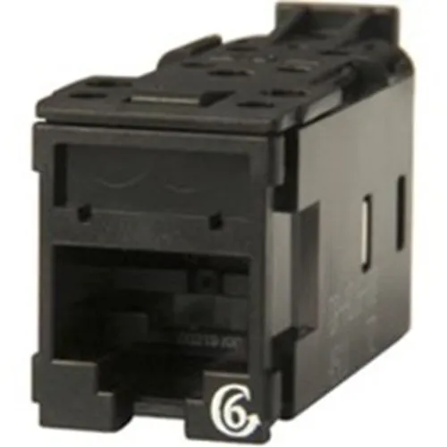 Ortronics HDJ6-00 Clarity CAT6 High-Density Jack, T568A/B, Black