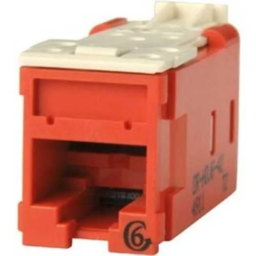Ortronics HDJ6-42 Ortronics Clarity CAT6 High Density Jack,T568a/B, Red