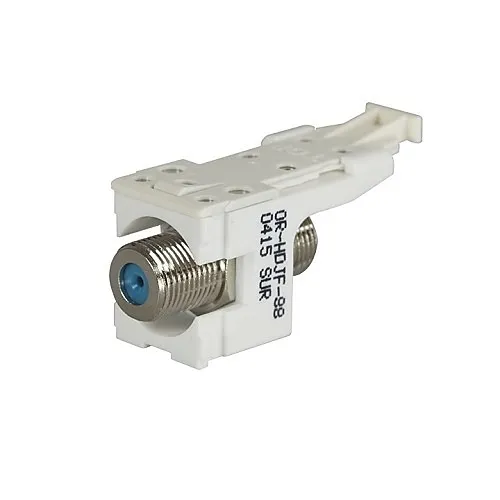 Ortronics HDJF-88 HDJ Female to Female Connector, 75 ohms, Cloud White