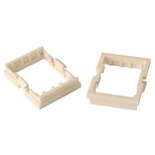 Ortronics HDJTJA20-13 TracJack Mounting Adapter Bezel, 20-Pack, Ivory