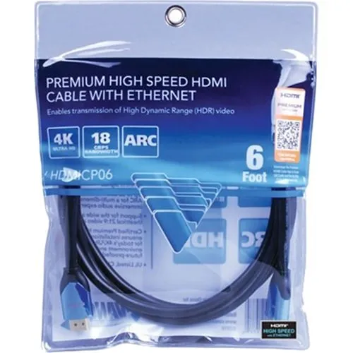 Vanco HDMICP25 25' Certified Premium High Speed HDMI Cables with Ethernet