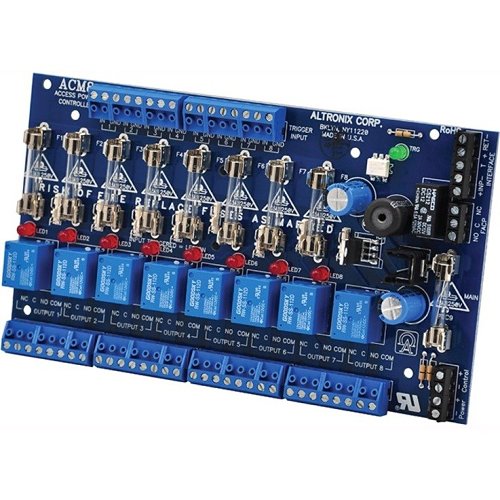 Altronix ACM8 Access Power Controller, Fused Relay Outputs, Board