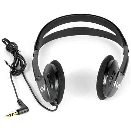 Williams AV HED 024 Folding Stereo Adult Size 16 Ohms Headphones, Mild to Moderate Hearing Loss Rating
