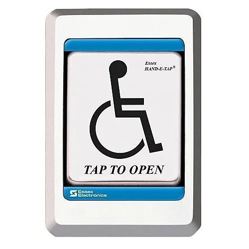 Essex HET-S-ADA Hand-E-Tap Programmable Touch Switch, ADA Wheelchair Icon, Stainless Bezel