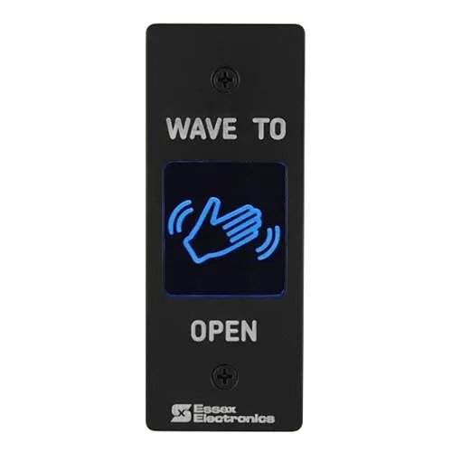 Essex HEW-1B Hand-E-Wave Narrow Touchless Door Activation Switch, Black