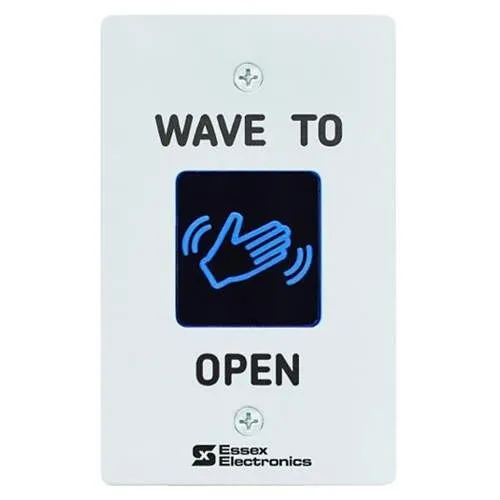 Essex HEW-2W Single Gang "Wave to Open" Touchless Switch, White Faceplate