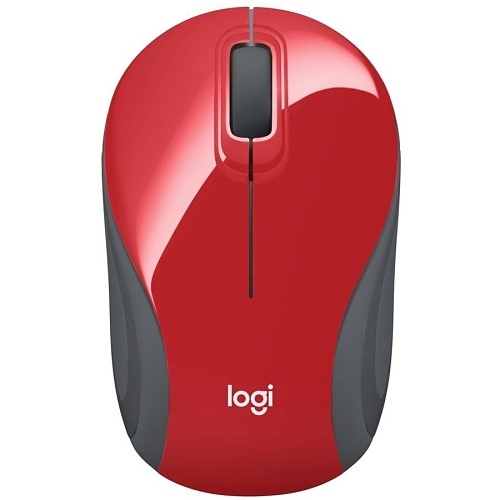 Logitech 910-002727 M187 Ultra Portable Mouse, Red