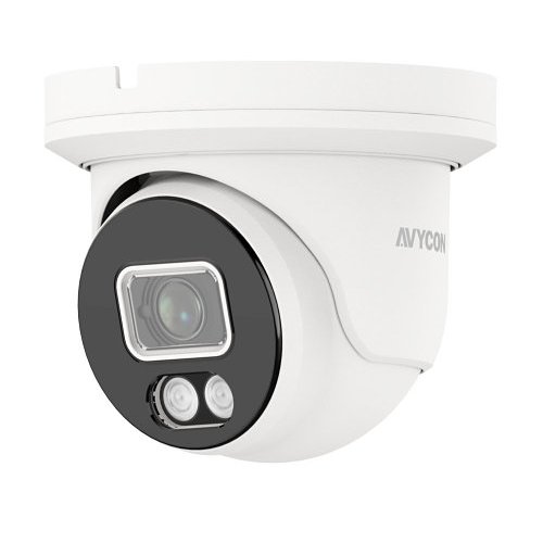 AVYCON AVC-TCE81F28 InfiniteColor 8MP IR HD-TVI Turret Camera, 2.8mm Fixed Lens, White