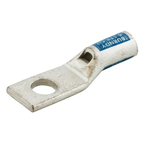 Hubbell HGBL01S Grounding and Bonding, Lug, #1 AWG, Single Hole, 1/4" ID, 25-Pack