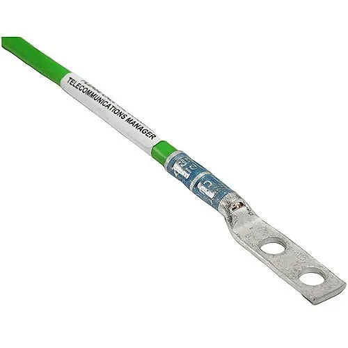 Hubbell HGBL06D Grounding and Bonding, Lug, 6 AWG, Double Hole, 1/4" ID Spaced 5/8", 50-Pack