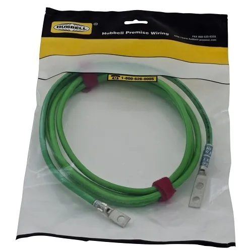Hubbell HGRKTD144DB Grounding Kit, DB-Lug, 12", 6 AWG, PX Hardware
