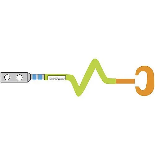 Hubbell HGRKTD9D Grounding and Bonding, Grounding Kit, D-Lug, 6 AWG, 9", PX, Hardware