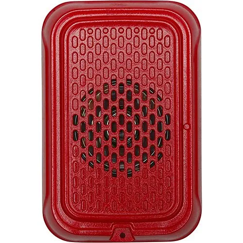 System Sensor HGRL-LF L-Series Indoor Low Frequency Compact Sounder, Plain, Wall Mount, Red