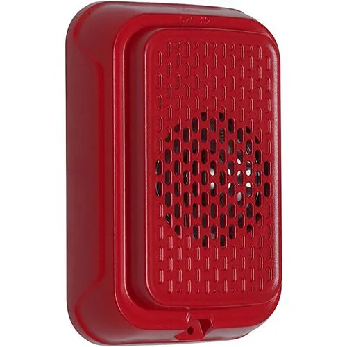 System Sensor HGRL-LF L-Series Indoor Low Frequency Compact Sounder, 2-Wire, Wall Mount, Red