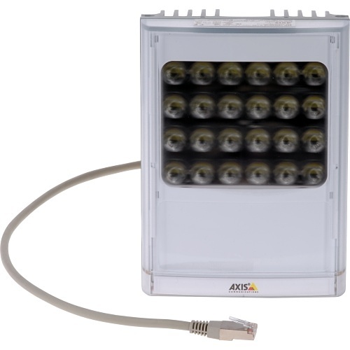 AXIS T90D35 PoE High-Performance White LED Illuminator, Pre-Mounted 10° Diverging Lens, Black