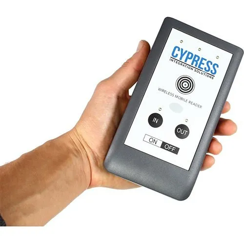 Cypress HHR-3156-GY Wireless Handheld Reader, 1-Reader Kit for 2 Doors/Gates, Grey