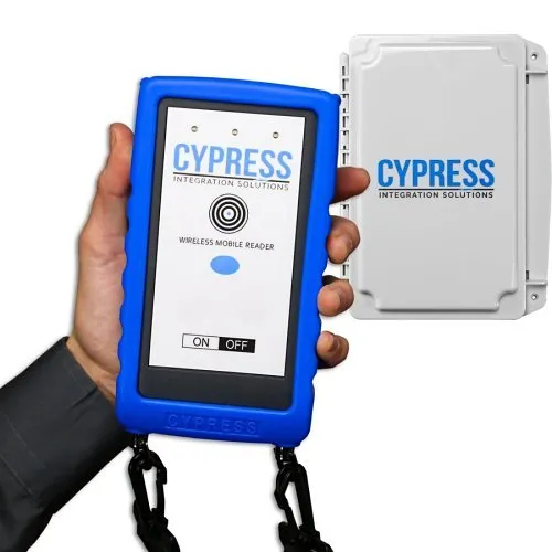 Cypress HHR-4166B-GY Wireless Handheld Reader Kit with Protective Boot, Gray