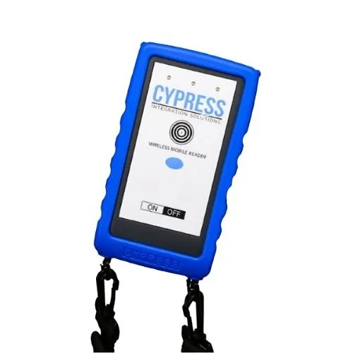 Cypress HHR-4166BNS-GY Single-Lane Wireless Handheld Reader Kit with Protective Boot, OSDP, 1-Reader