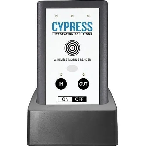 Cypress HHR-4256B-GY Wireless Handheld Reader Dual-Lane Kit with OSDP Secure Channel, Gray
