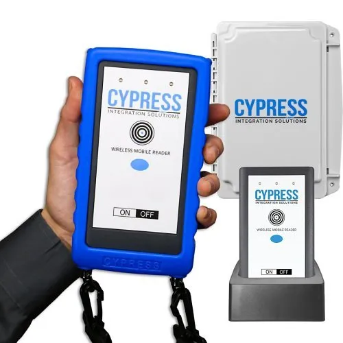 Cypress HHR-4266B-GY Wireless Handheld Reader Kit with Protective Boot, Gray