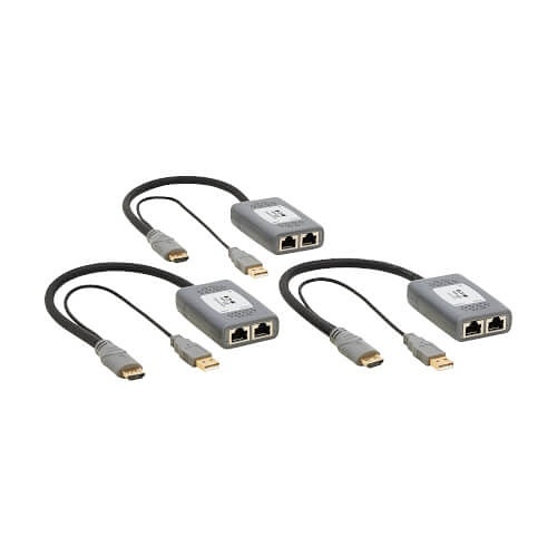 Eaton Tripp Lite B127U-002-PHPH2 2-Port HDMI Over CAT6 Extender Kit, with Pigtail Transmitter, (2) Receivers