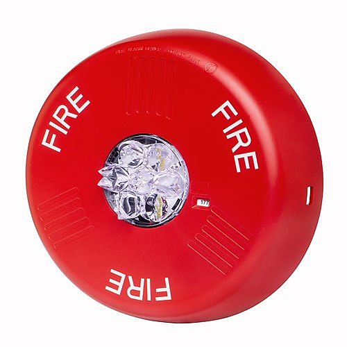 Eaton ELSTRC Eluxa LED Strobe, Red, Ceiling, 24V, 15/30/75/110/150/177CD, FIRE