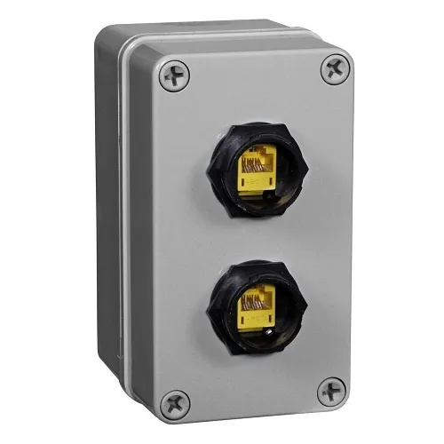 Hubbell HI14XGY HI-IMPACT Thermoplastic Surface Mount Box, 1-Port