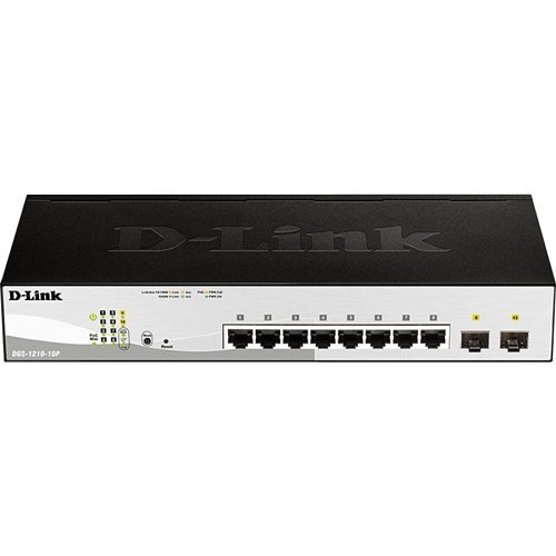 D-Link DGS-1210-10P 10-Port Gigabit Smart Managed PoE Switch with 65W PoE Budget