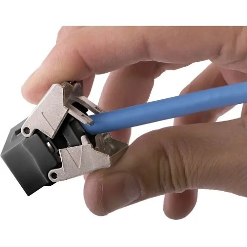 Hubbell HJU6ABK24 CAT6A Jack with Cobra-Lock Termination, 24-Pack, Black