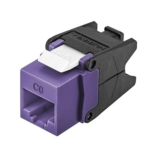 Hubbell HJU6P CAT6 Jack with Cobra-Lock Termination