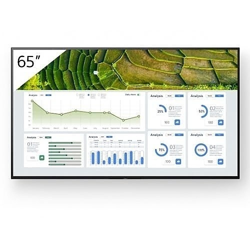 Sony Pro FW65BZ30L BRAVIA 65" 4K HDR Professional Display, 24-7 Operation, Portrait-Tilt, Pro-Mode, Airplay and Chromecast