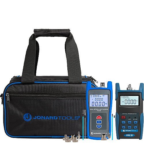 Jonard Tools FPL-5555 Fiber Power Meter with Data Storage and SM/MM Optical Light Source Kit