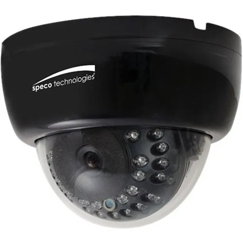 Speco HLED33DT 2MP HD-TVI Indoor Dome Camera, 2.8-12mm Varifocal Lens, Black