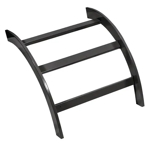 Hubbell HLO1290B NEXTFRAME Ladder Rack, Outside Radius, 12", Black