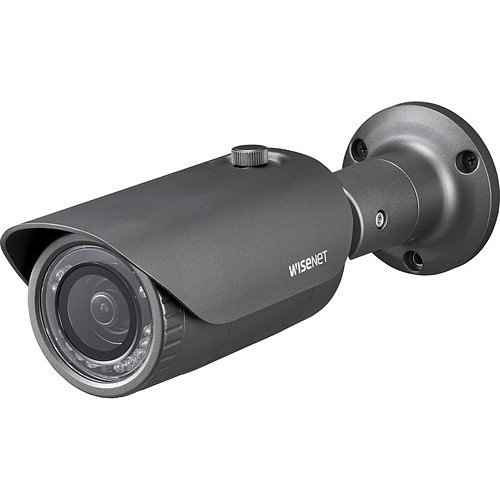 Hanwha HCO-7010RA HD+ Series 4MP Outdoor Analog HD IR Bullet Camera, 2.8mm Lens, Dark Gray