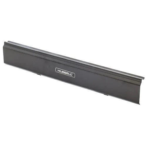 Hubbell HM2C Hrz Cable Manager Series 2U Cover, Black