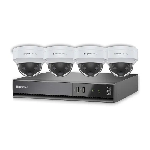 Honeywell HN35040101D45PK 35 Series Video Surveillance Kit with (4) 5MP Day-Night Dome Cameras and (1) 4-Channel NVR
