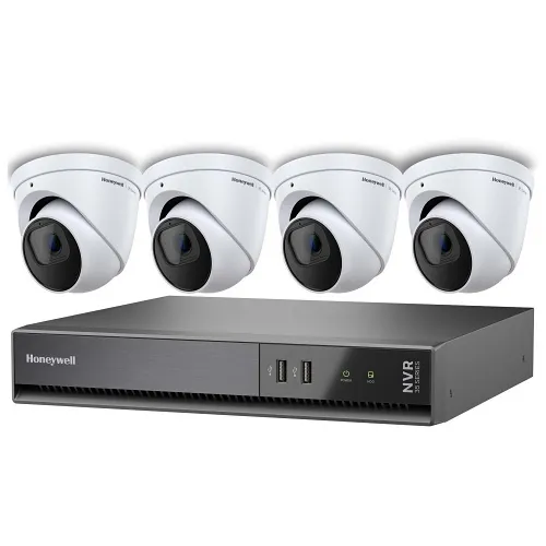 Honeywell HN35040101E45PK 35 Series Video Surveillance Kit with (4) 5MP Day-Night Ball Cameras and (1) 4-Channel NVR