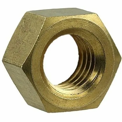 Dottie HNBR1224 Nut, #12-24 Brass Machine Screw Hex Nut