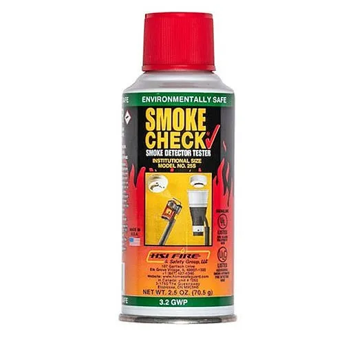 HSI Fire HO-25S SmokeCheck NFPA 72 Compliant Smoke Detector Tester Aerosol Spray