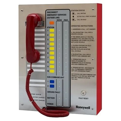 Honeywell Area of Refuge HON-AOR-10-ETL-R Analog Command Unit with 10 Stations