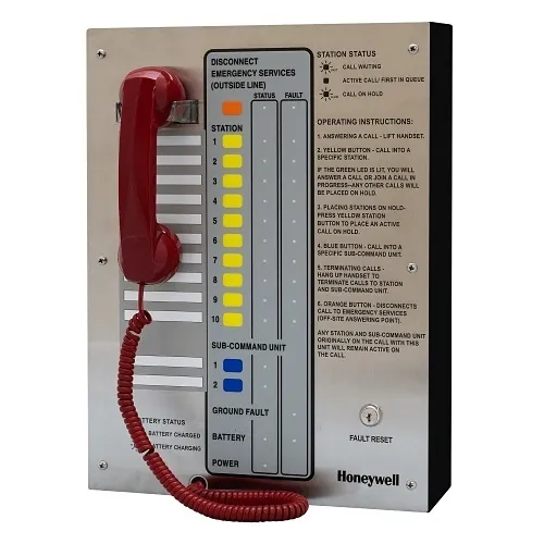Honeywell Area of Refuge HON-AOR-10-ETL Analog AOR Command Unit with 10-Station