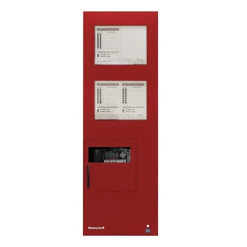 Honeywell Area of Refuge HON-AOR-24-R Expanded Analog AOR Command Unit with 24-Station Capacity, Red