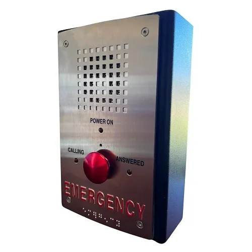 Honeywell Area of Refuge HON-AOR-CSE-NM-1RO-ETL Analog AOR Station with EMERGENCY Signage, 1-Output Built-in Relay, "POWER ON" LED